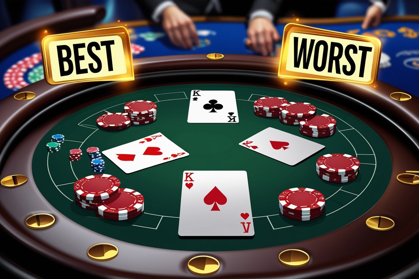 Best and Worst Starting Hands in Poker